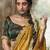 mustard  zari tissue lace work festive wear saree
