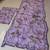 Lavender star georgette sequence & mirror work saree with unstitched blouse