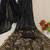 Black party wear soft georgette sequin work saree