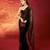 Black party wear soft georgette sequin work saree