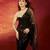 Black party wear soft georgette sequin work saree