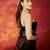 Black party wear soft georgette sequin work saree