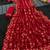 Red cocktail party wear soft georgette sequin work saree