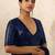 Navy Blue party wear soft georgette sequin work saree