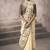 off white cotton blend woven pallu tassels casaul wear saree