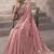 baby pink cotton blend woven pallu tassels casaul wear saree
