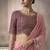 baby pink cotton blend woven pallu tassels casaul wear saree