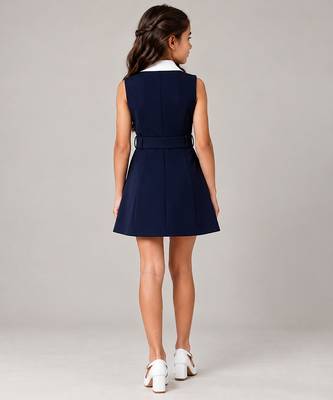 Black and white imported crepe dress 4