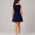 Black and white imported crepe dress