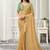 Chiku georgette jacquard sequince work party wear saree
