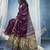 wine cotton blend  handloom weaving casual wear saree