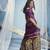 wine cotton blend  handloom weaving casual wear saree