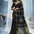 black cotton blend  handloom weaving casual wear saree