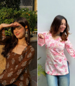 Pack Of 2 Handmade Ajrakh Block Printed Rayon Fabric  Short Kurti For Women's