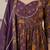 Purple floral printed peplum kurta set for women