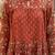 Rust floral printed anarkali kurta set for women