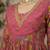Pink floral printed anarkali kurta set for women