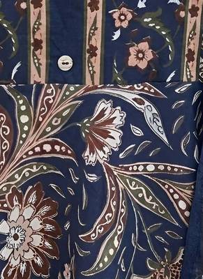 Blue floral printed anarkali kurta set for women 4