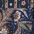 Blue floral printed anarkali kurta set for women