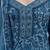 Blue floral printed straight kurta set for women