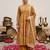 Yellow floral floral printed anarkali kurta set for women
