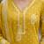 Yellow floral printed straight kurta set for women