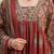 Maroon floral printed a-line kurta set for women