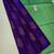 Blue green silk blend jacuard work festival saree with unstitched blouse piece