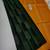 Green yellow silk blend jacuard work festival saree with unstitched blouse piece