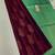 Maroon pista silk blend jacuard work festival saree with unstitched blouse piece