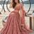 DUSTY PINK NET THREAD WITH ZARI AND SEQUINCE WORK FESTIVE LEHENGA CHOLI SET FOR WOMEN'S