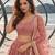 DUSTY PINK NET THREAD WITH ZARI AND SEQUINCE WORK FESTIVE LEHENGA CHOLI SET FOR WOMEN'S