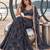 NAVY BLUE NET THREAD WITH ZARI AND SEQUINCE WORK FESTIVE LEHENGA CHOLI SET FOR WOMEN'S