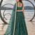 GREEN NET THREAD WITH ZARI AND SEQUINCE WORK FESTIVE LEHENGA CHOLI SET FOR WOMEN'S