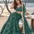 GREEN NET THREAD WITH ZARI AND SEQUINCE WORK FESTIVE LEHENGA CHOLI SET FOR WOMEN'S