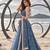 STEEL BLUE NET THREAD WITH ZARI AND SEQUINCE WORK FESTIVE LEHENGA CHOLI SET FOR WOMEN'S