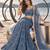 STEEL BLUE NET THREAD WITH ZARI AND SEQUINCE WORK FESTIVE LEHENGA CHOLI SET FOR WOMEN'S