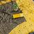 Green yellow silk blend jacuard work festival saree with unstitched blouse piece