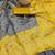 Grey yellow silk blend jacuard work festival saree with unstitched blouse piece