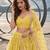 YELLOW NET THREAD WITH ZARI AND SEQUINCE WORK FESTIVE LEHENGA CHOLI SET FOR WOMEN'S