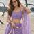 LAVENDER NET THREAD WITH ZARI AND SEQUINCE WORK FESTIVE LEHENGA CHOLI SET FOR WOMEN'S