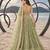 PISTA GREEN NET THREAD WITH ZARI AND SEQUINCE WORK FESTIVE LEHENGA CHOLI SET FOR WOMEN'S