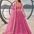 PINK NET THREAD WITH ZARI AND SEQUINCE WORK FESTIVE LEHENGA CHOLI SET FOR WOMEN'S