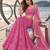 PINK NET THREAD WITH ZARI AND SEQUINCE WORK FESTIVE LEHENGA CHOLI SET FOR WOMEN'S