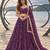 PURPLE NET THREAD WITH ZARI AND SEQUINCE WORK FESTIVE LEHENGA CHOLI SET FOR WOMEN'S