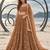 BROWN NET THREAD WITH ZARI AND SEQUINCE WORK FESTIVE LEHENGA CHOLI SET FOR WOMEN'S