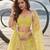 LIGHT YELLOW NET THREAD WITH ZARI AND SEQUINCE WORK FESTIVE LEHENGA CHOLI SET FOR WOMEN'S