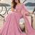 BABY PINK NET THREAD WITH ZARI AND SEQUINCE WORK FESTIVE LEHENGA CHOLI SET FOR WOMEN'S