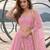 BABY PINK NET THREAD WITH ZARI AND SEQUINCE WORK FESTIVE LEHENGA CHOLI SET FOR WOMEN'S