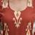 Rust floral printed straight kurta set for women